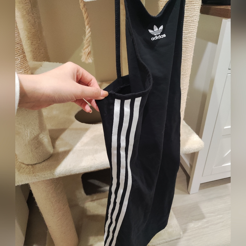 Adidas Black Dress with Strips Size S - Picture 2 of 4